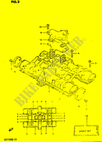 KLEPPENDEKSEL (MODELE D) voor Suzuki GS-G 1100 1983