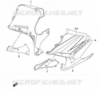 ONDER COWLING  (GS500FK4/FUK4) voor Suzuki GS-F 500 2004