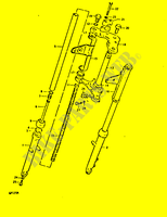 VOORVORK(KAYABA)(GP125C F.NO.101265~,GP125UC F.NO.101623~) voor Suzuki GP 125 1992