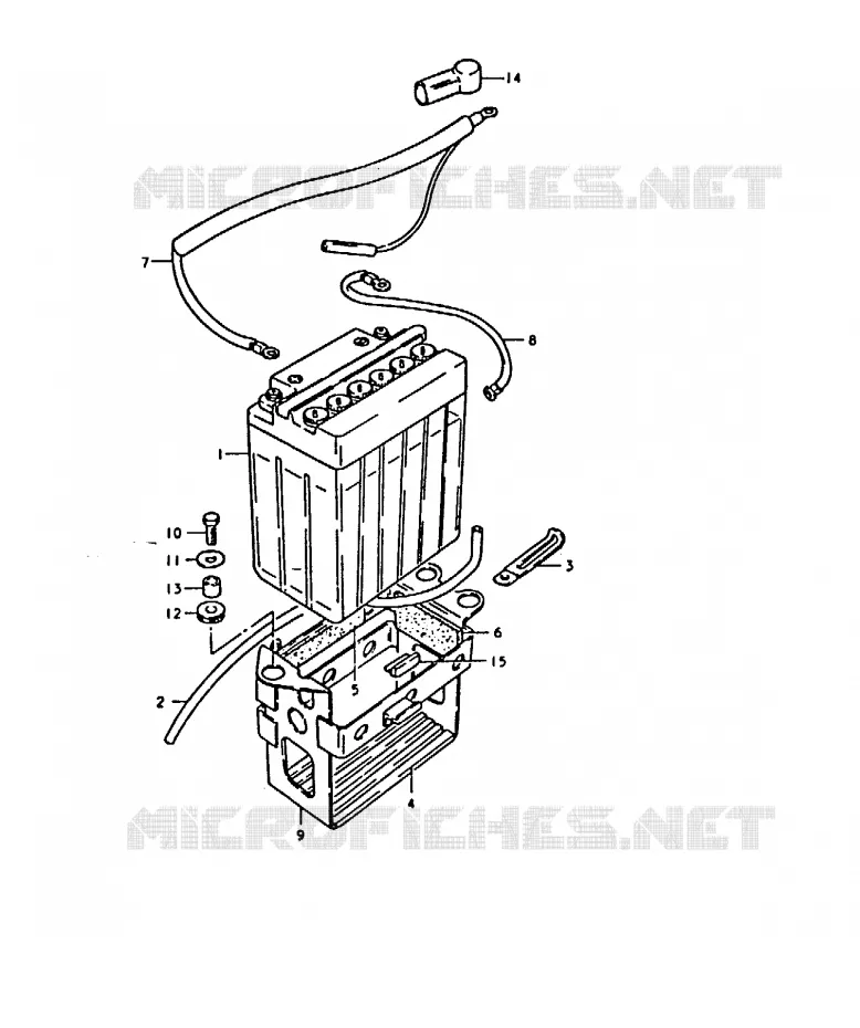 ACCU Suzuki MOTO 1000 GS 1980  GS1000T(T)