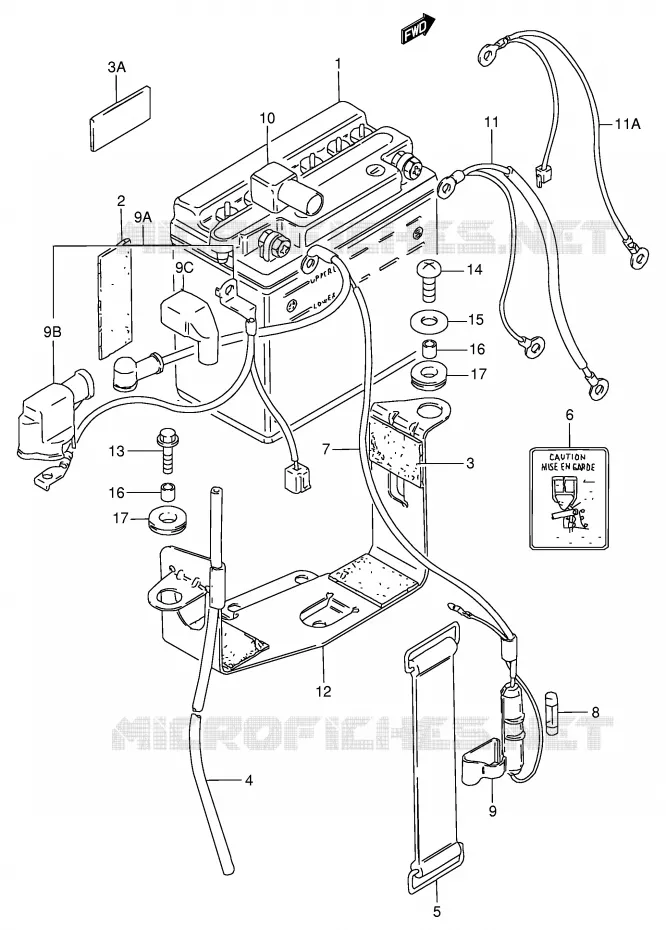 ACCU Suzuki MOTO 125 GN 1983  GN125ED(E1)