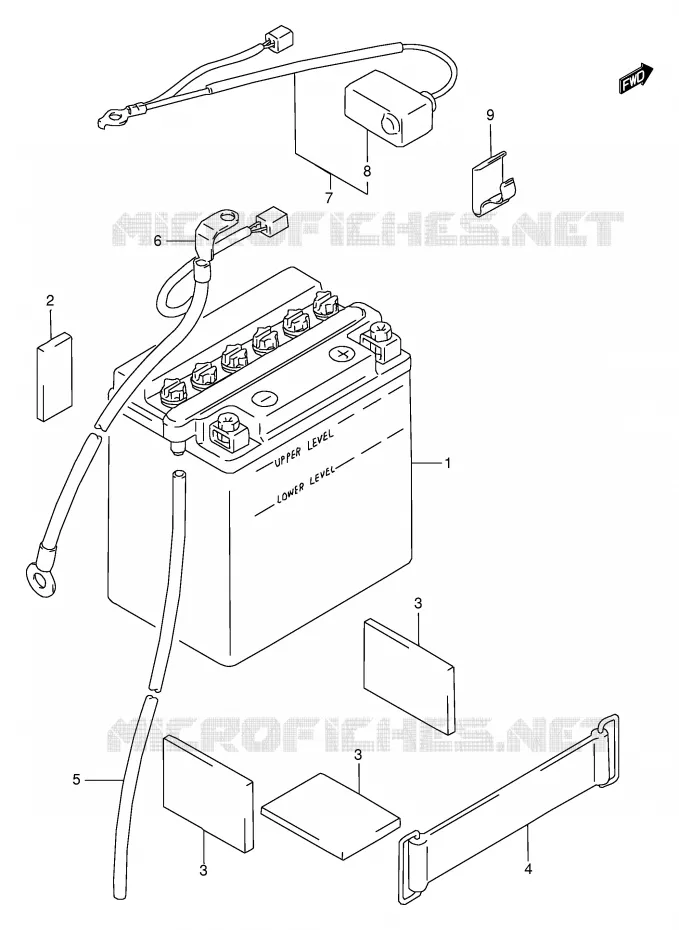 ACCU Suzuki MOTO 250 GN 2000  GN250EY(E2)
