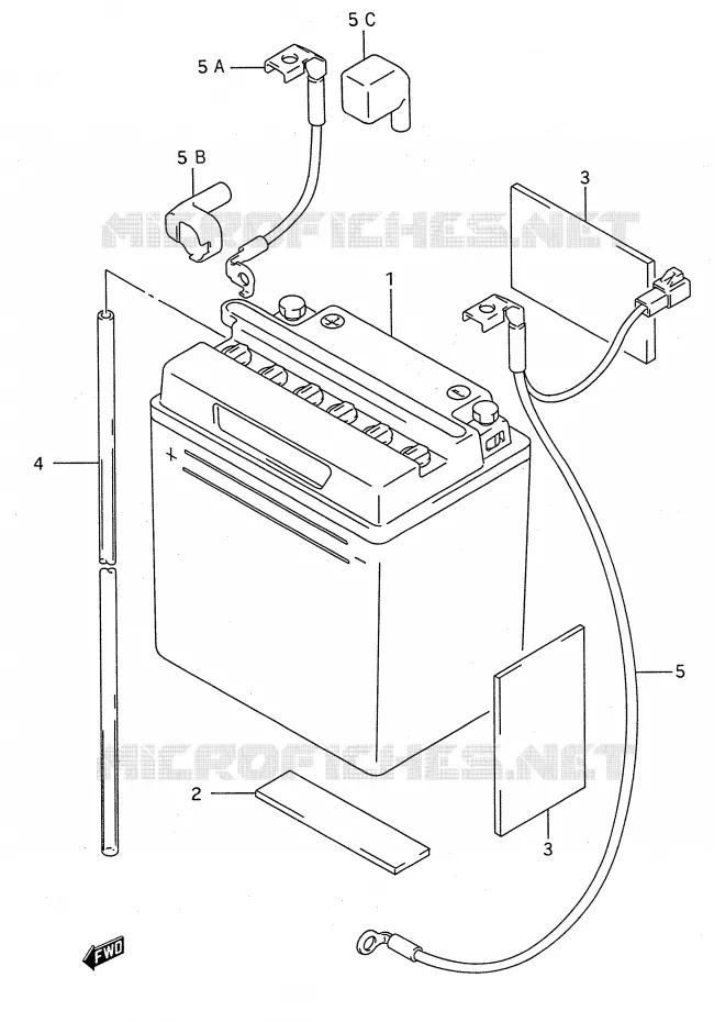 ACCU Suzuki MOTO 500 GS-E 1995  GS500EUS(E28)