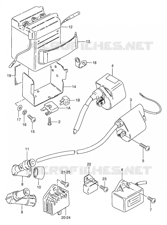 ACCU Suzuki SCOOTER 50 FZ 1990  FZ50L(E1)