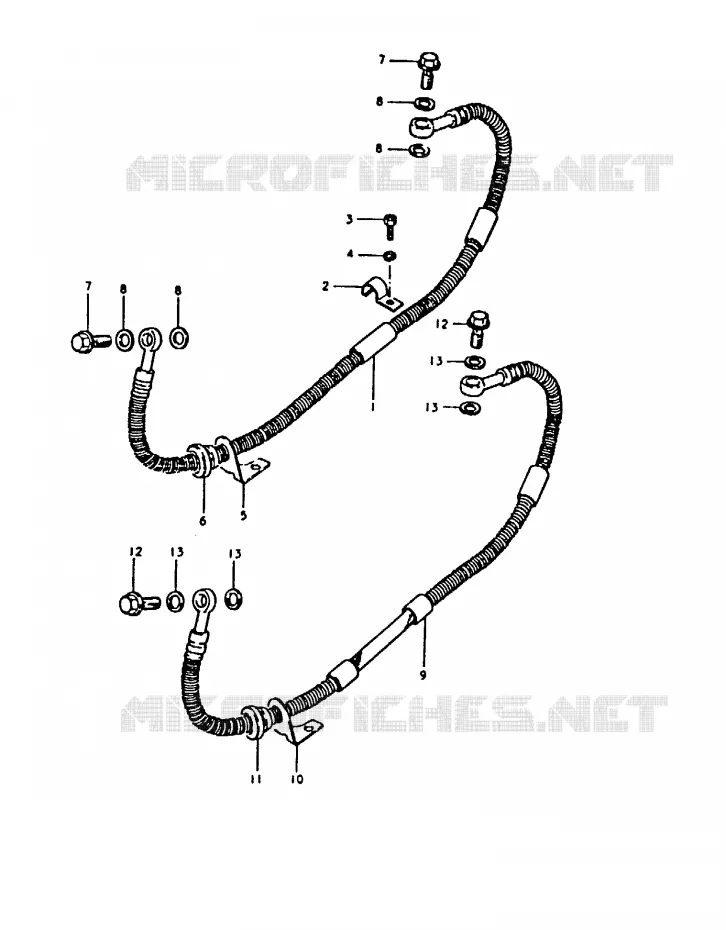 ACHTER REMSLANG Suzuki MOTO 1000 GS 1980  GS1000HT(T)