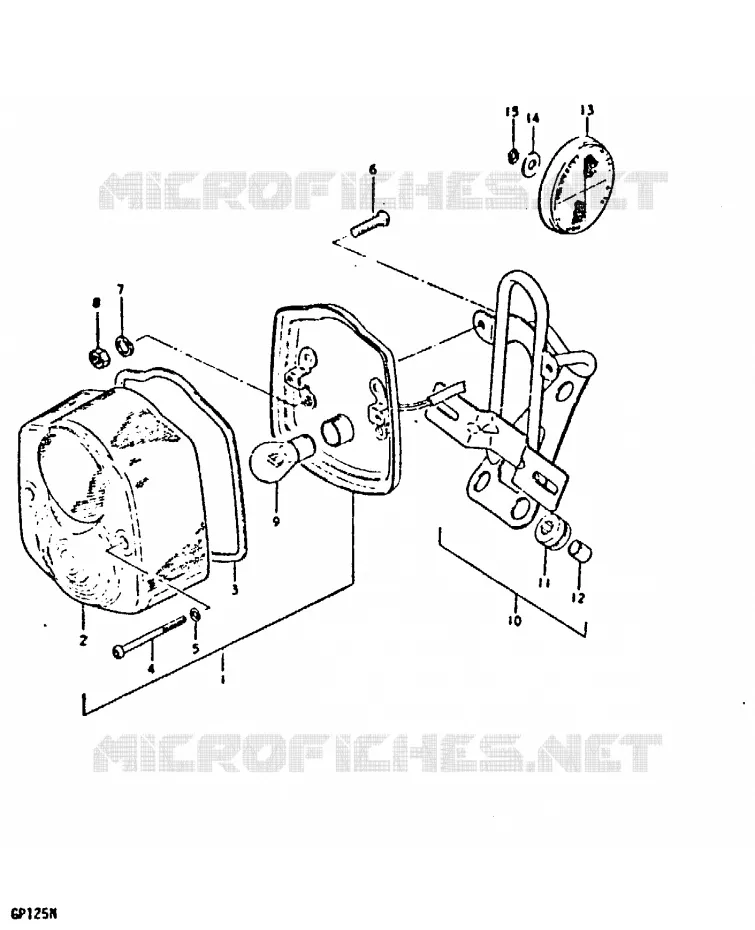 ACHTERLICHT (E2, E4, E18, E21) Suzuki MOTO 125 GP 1992  GP125UN(C/N)