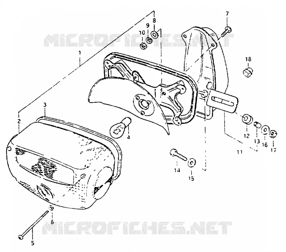 ACHTERLICHT (E2, E4, E21) Suzuki MOTO 550 GS 1982  GS550LZ