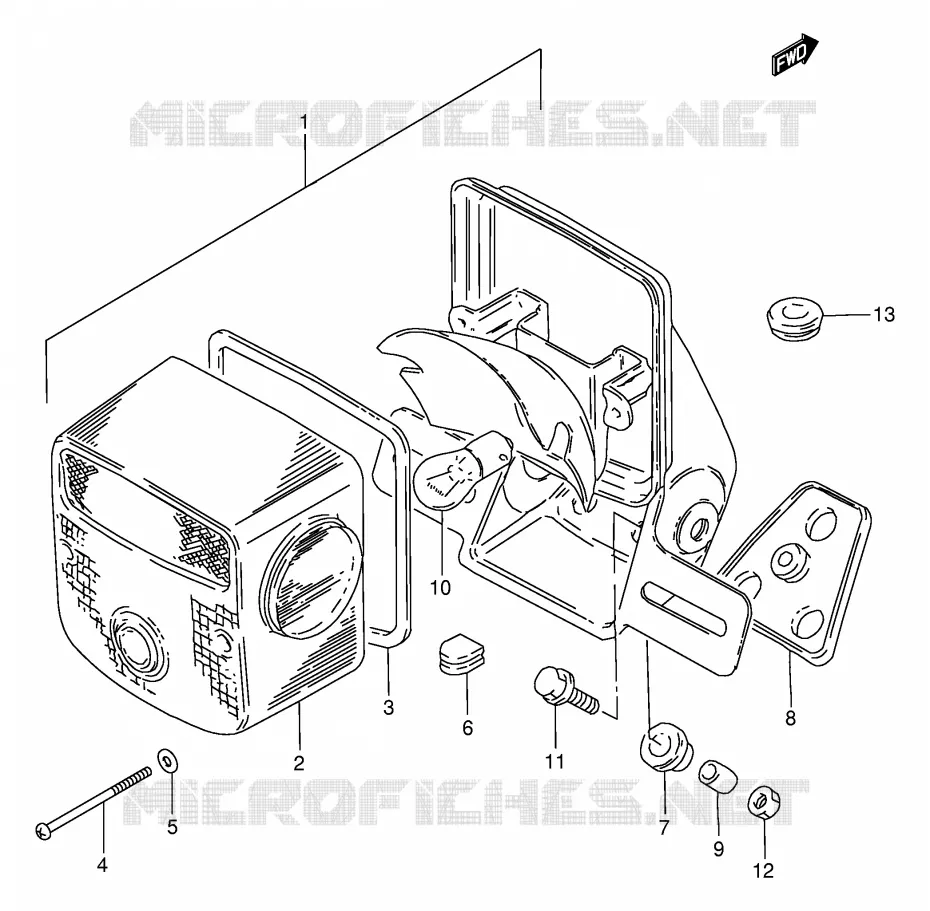 ACHTERLICHT (E22) Suzuki MOTO 125 GN 1994  GN125R(E1)
