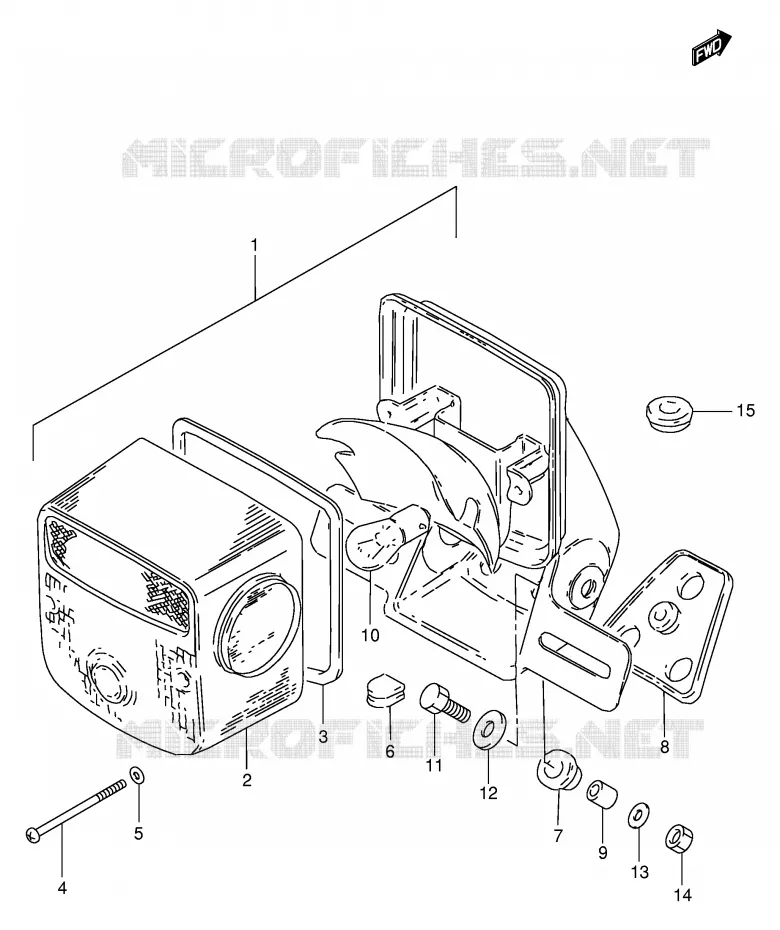 ACHTERLICHT (E22) Suzuki MOTO 250 GN 1985  GN250F(E2)