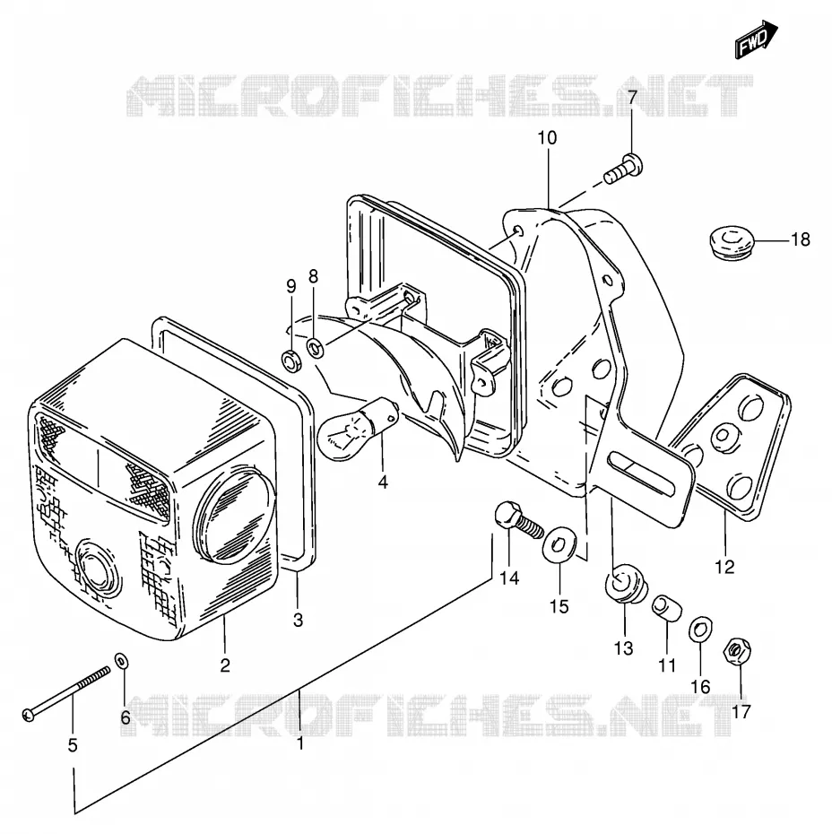 ACHTERLICHT (E2,E4,E21,E34) Suzuki MOTO 125 GN 1991  GN125EM(E1)