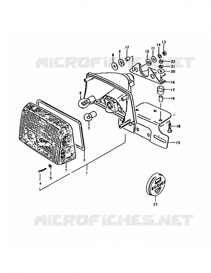 ACHTERLICHT (E34) Suzuki MOTO 1000 GS 1980  GS1000T(T)