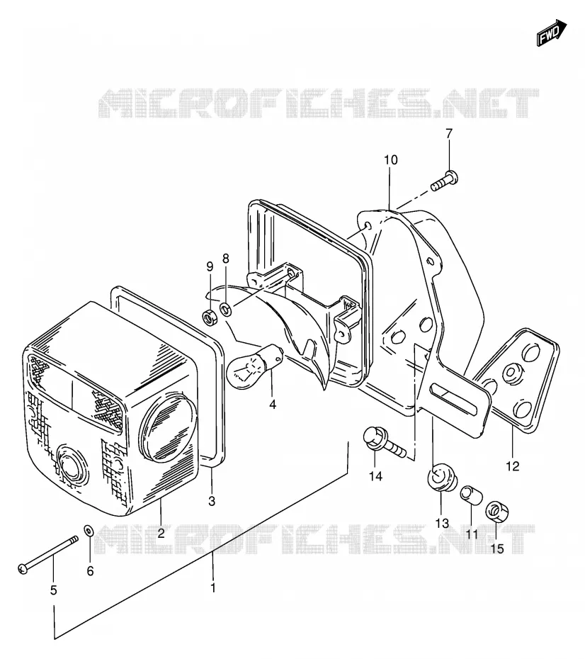 ACHTERLICHT (MODEL T/W/X E1,E2,E4,E24,E34,P37,E71) Suzuki MOTO 250 GN 1996  GN250ET(E2)