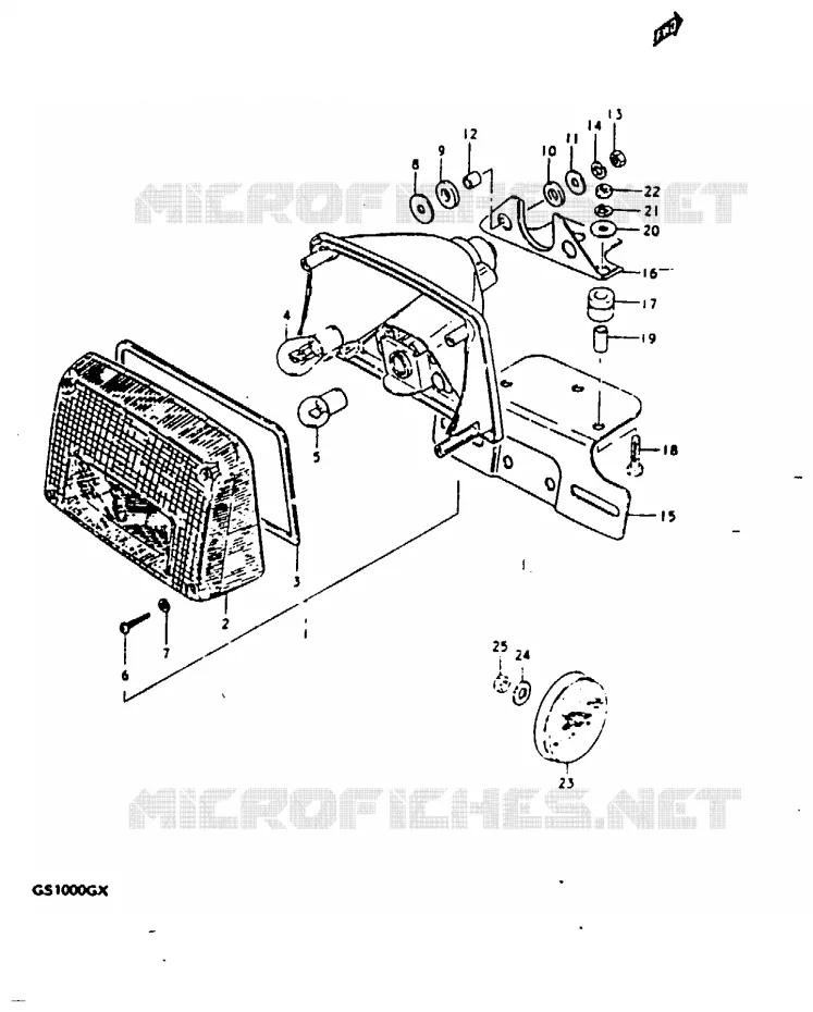ACHTERLICHT Suzuki MOTO 1000 GS 1981  GS1000GX(X/T)