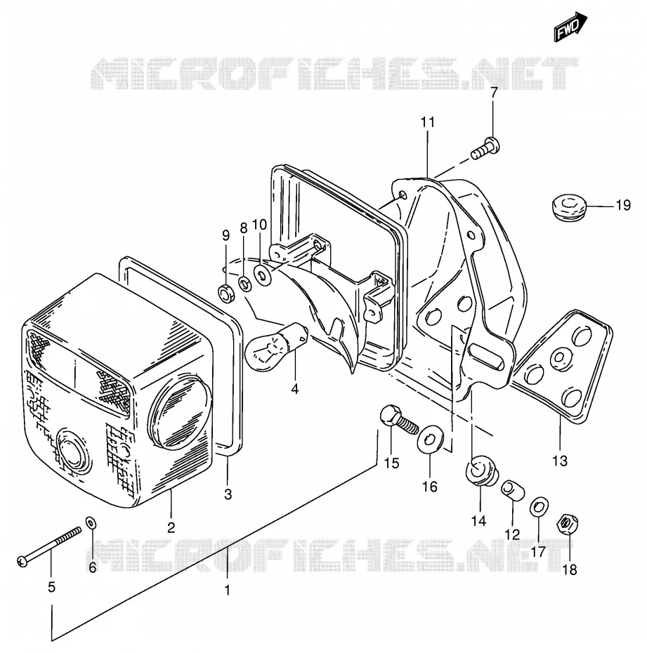 ACHTERLICHT Suzuki MOTO 125 GN 1989  GN125K(E1)