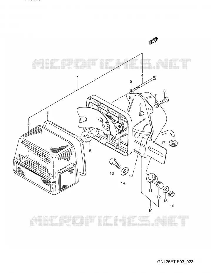 ACHTERLICHT Suzuki MOTO 125 GN 1993  GN125EP(E3)