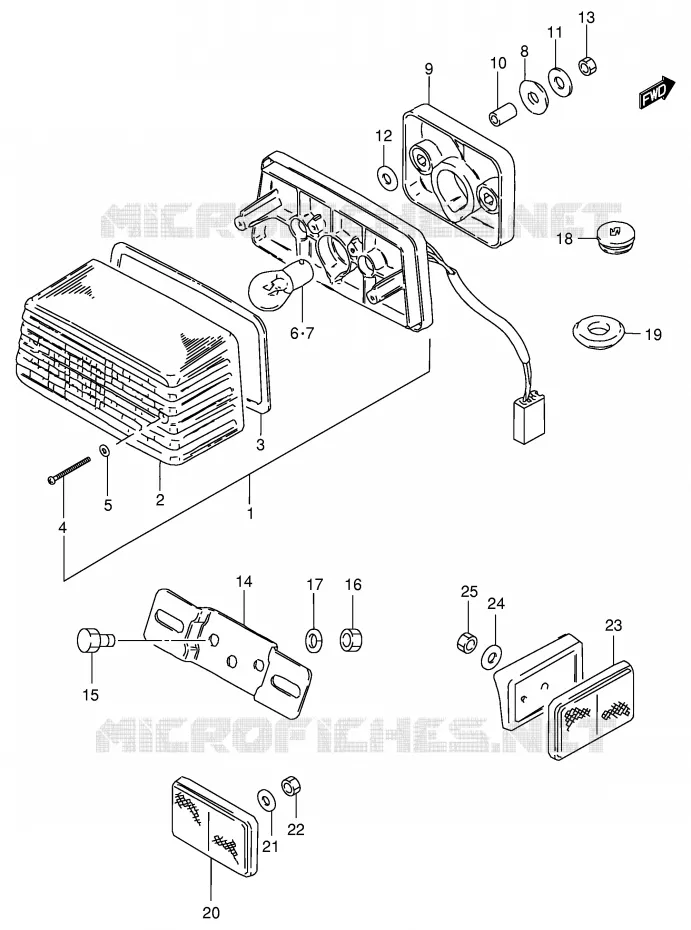 ACHTERLICHT Suzuki MOTO 125 GS 1994  GS125ESR(E1)