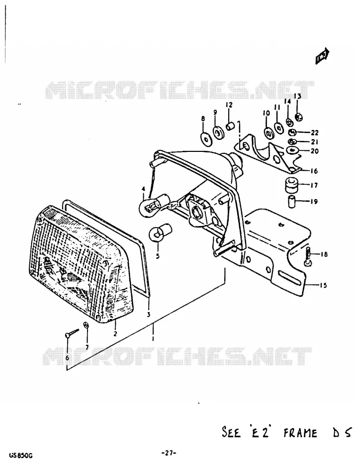 ACHTERLICHT Suzuki MOTO 850 GS 1986  GS850G
