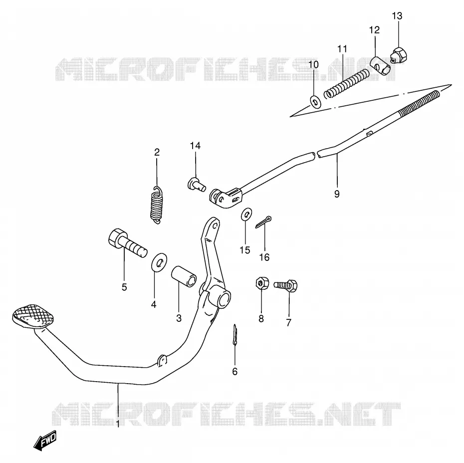 ACHTERREM Suzuki MOTO 125 GN 1983  GN125D(E1)