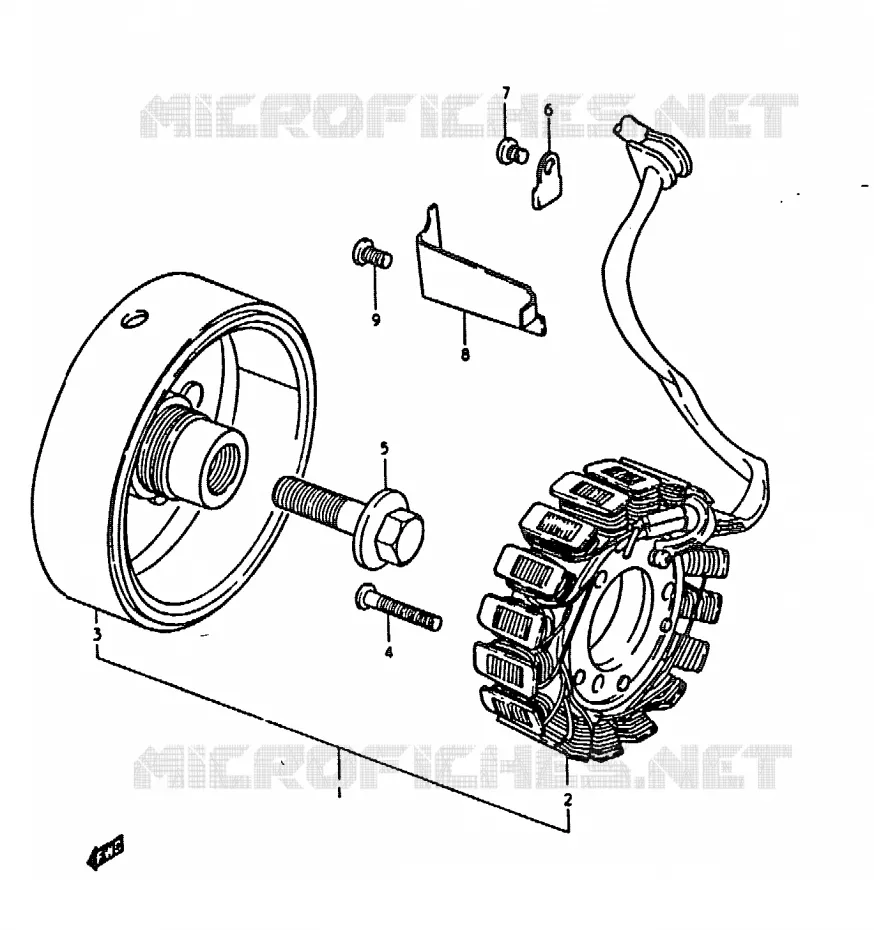 ALTERNATOR Suzuki MOTO 1000 GS 1979  GS1000HN(C/N)
