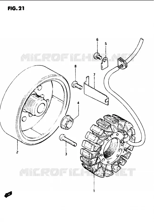 ALTERNATOR Suzuki MOTO 1100 GS-G 1986  GS1100GG(E/F/G)