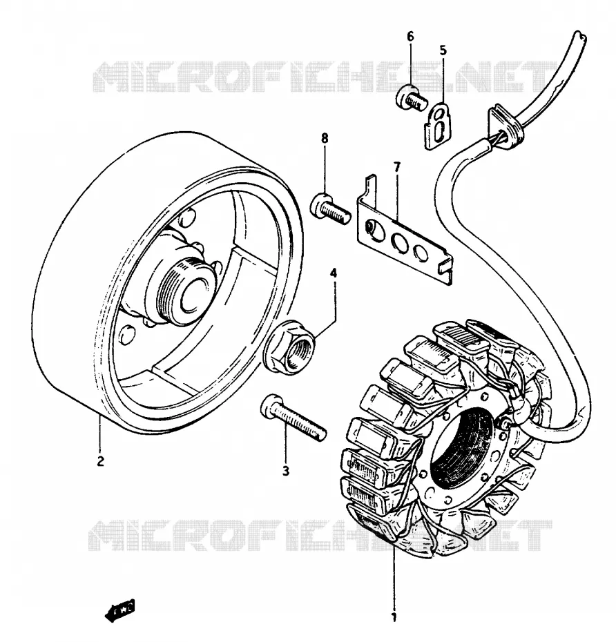 ALTERNATOR Suzuki MOTO 1100 GSX-E 1985  GSX1100EFF(E/F/G)