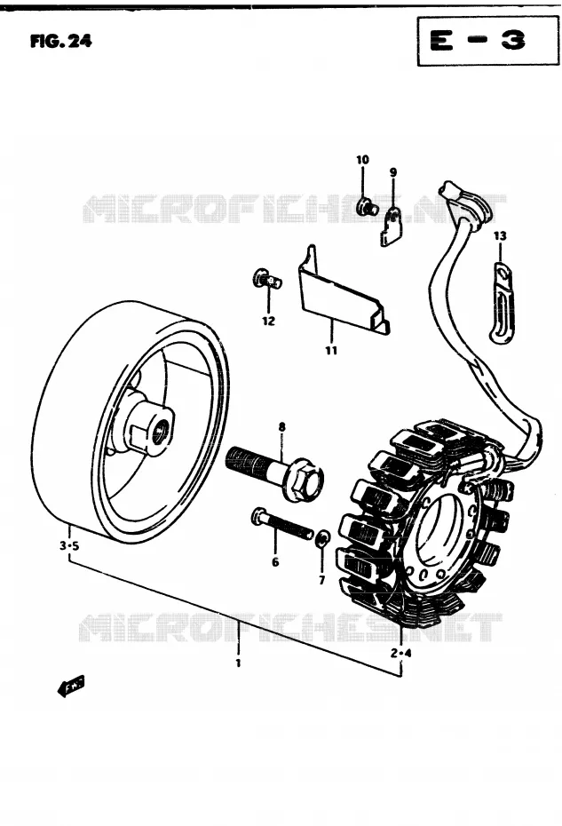 ALTERNATOR Suzuki MOTO 450 GS-S 1982  GS450SZ(2/Z/D)