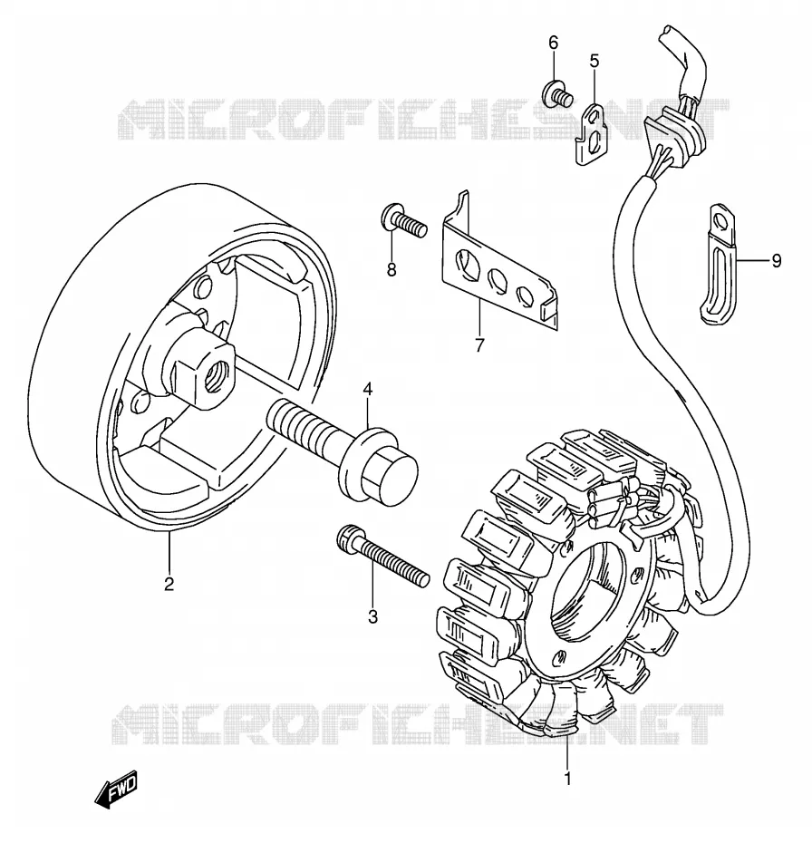 ALTERNATOR Suzuki MOTO 500 GS-E 1990  GS500EL(E2)