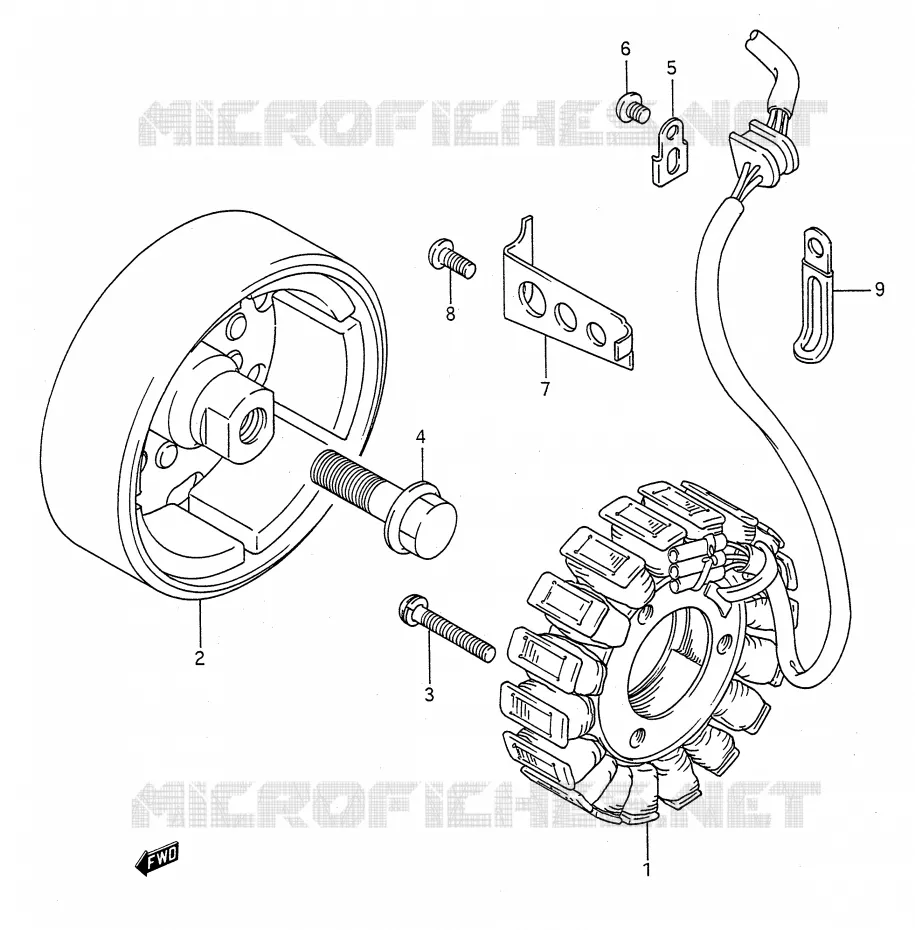 ALTERNATOR Suzuki MOTO 500 GS-E 1994  GS500ER(E28)