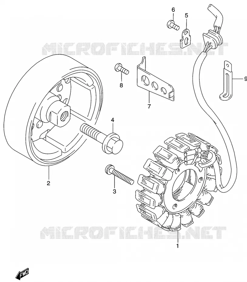 ALTERNATOR Suzuki MOTO 500 GS-E 2003  GS500HUK3(P19)