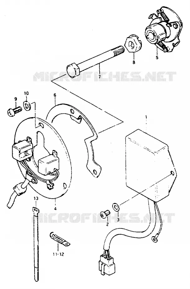 ALTERNATOR Suzuki MOTO 550 GS 1981  GS550LX