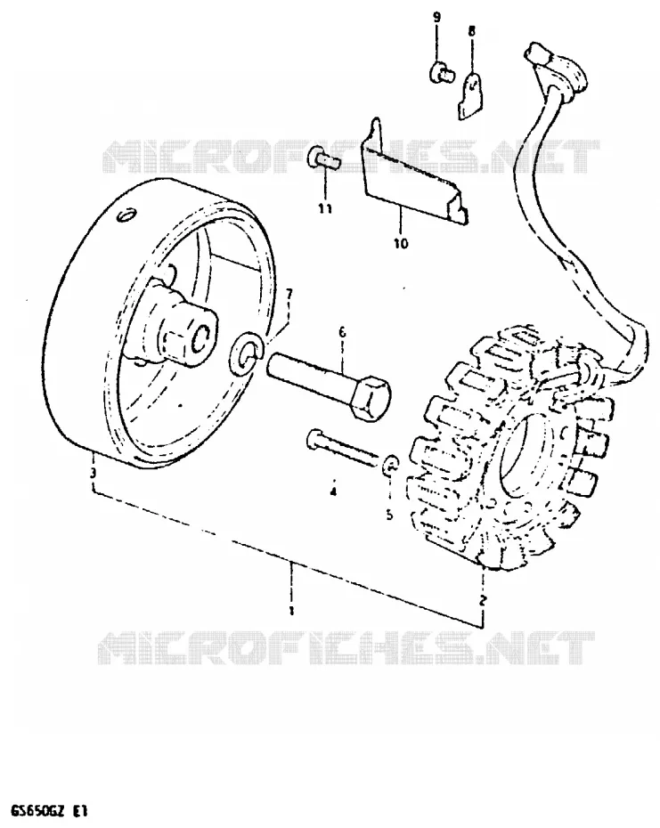 ALTERNATOR Suzuki MOTO 650 GS 1982  GS650GZ(X/Z)