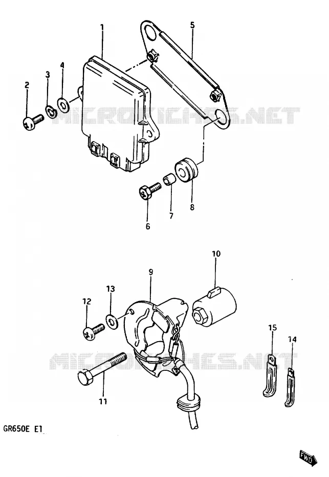 ALTERNATOR Suzuki MOTO 650 TEMPTER 1984  GR650E(D/E)