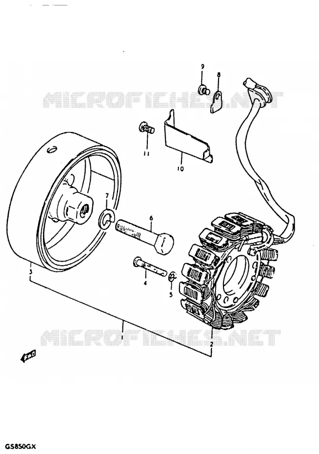 ALTERNATOR Suzuki MOTO 850 GS 1981  GS850GX(T/X)