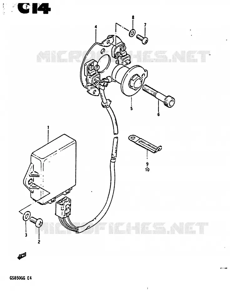 ALTERNATOR Suzuki MOTO 850 GS 1985  GS850GF(E4)