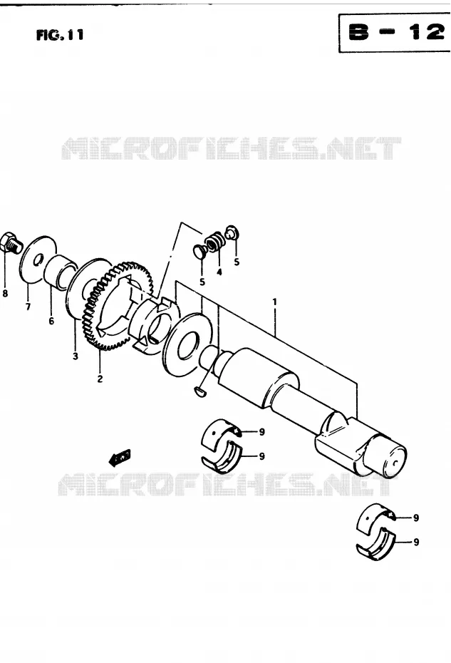 BALANSAS Suzuki MOTO 450 GS 1982  GS4502(2/Z/D)