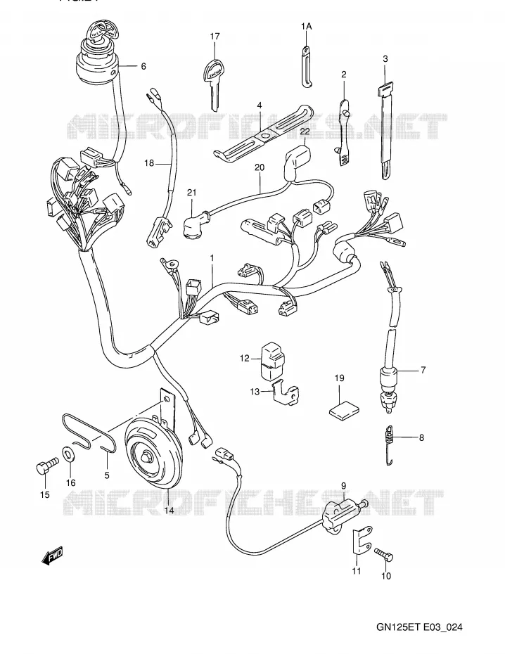 BEDRADING Suzuki MOTO 125 GN 1994  GN125ER(E3)