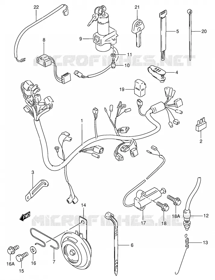 BEDRADING Suzuki MOTO 250 GN 1990  GN250L(E2)
