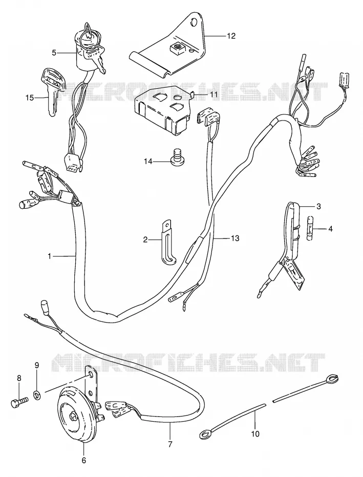 BEDRADING Suzuki SCOOTER 50 FZ 1993  FZ50NP(E1)