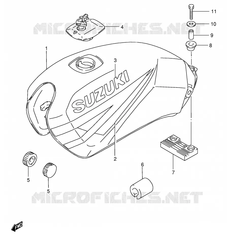 BENZINETANK (MODELE R P37) Suzuki MOTO 125 GS 1982  GS125Z(E1)