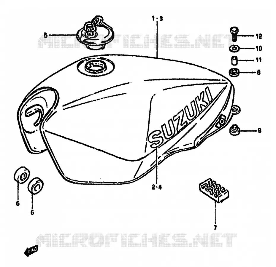 BENZINETANK Suzuki MOTO 550 GS 1982  GS550MZ(X/Z)