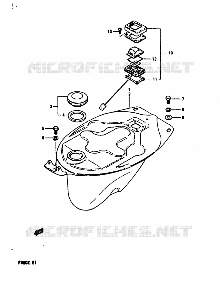 BENZINETANK Suzuki SCOOTER 80 FR 1982  FR80Z