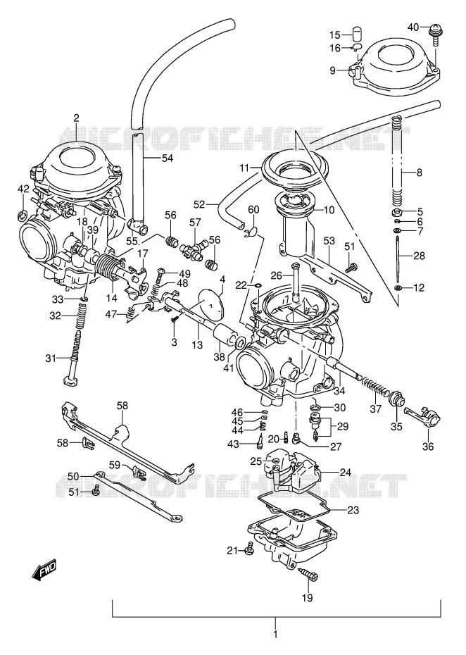 CARBURATOR (MODELE R) Suzuki MOTO 500 GS-E 1990  GS500EUL(E2)