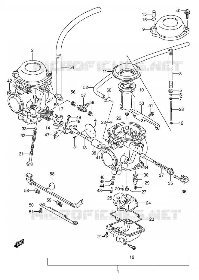CARBURATOR (MODELE S) Suzuki MOTO 500 GS-E 1989  GS500EK(E2)