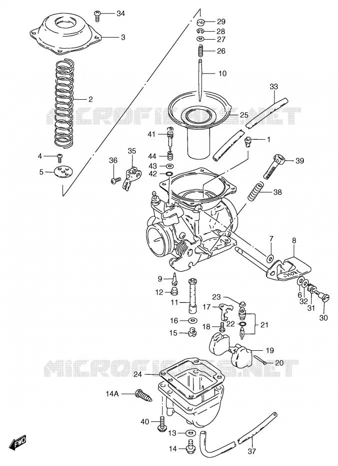 CARBURATOR (P37) Suzuki MOTO 125 GS 2000  GS125UY(E71)