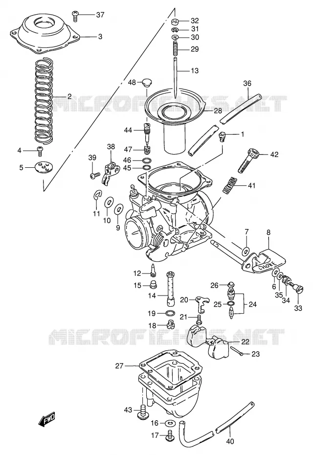 CARBURATOR Suzuki MOTO 125 GN 1982  GN125Z(E1)