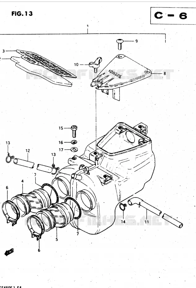 CARBURATOR Suzuki MOTO 450 GS-L 1982  GS450LZ(E2)