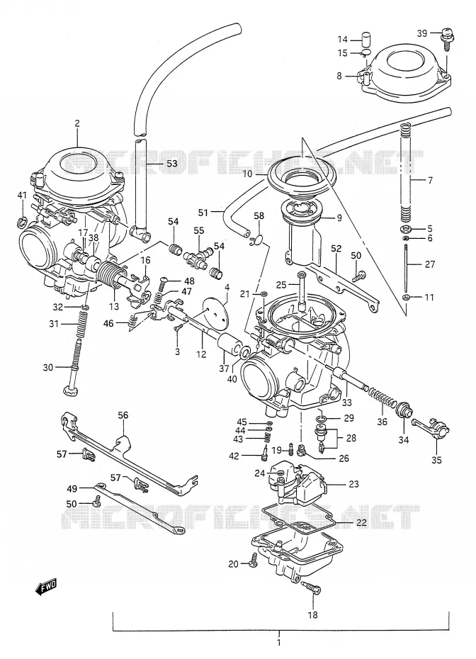 CARBURATOR Suzuki MOTO 500 GS-E 1991  GS500EM(E28)