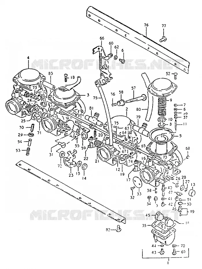 CARBURATOR Suzuki MOTO 550 GS 1982  GS550LZ