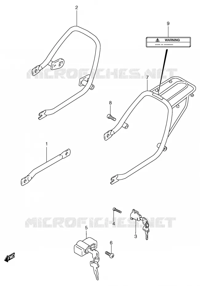 CARRIER Suzuki MOTO 125 GS 2000  GS125UY(E71)