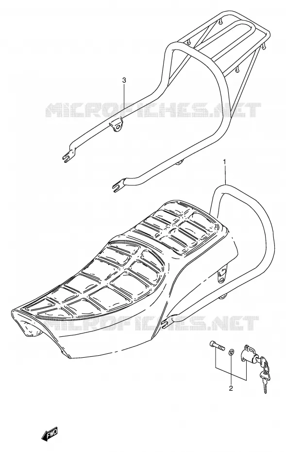 CARRIER Suzuki MOTO 250 GN 1996  GN250ET(E2)